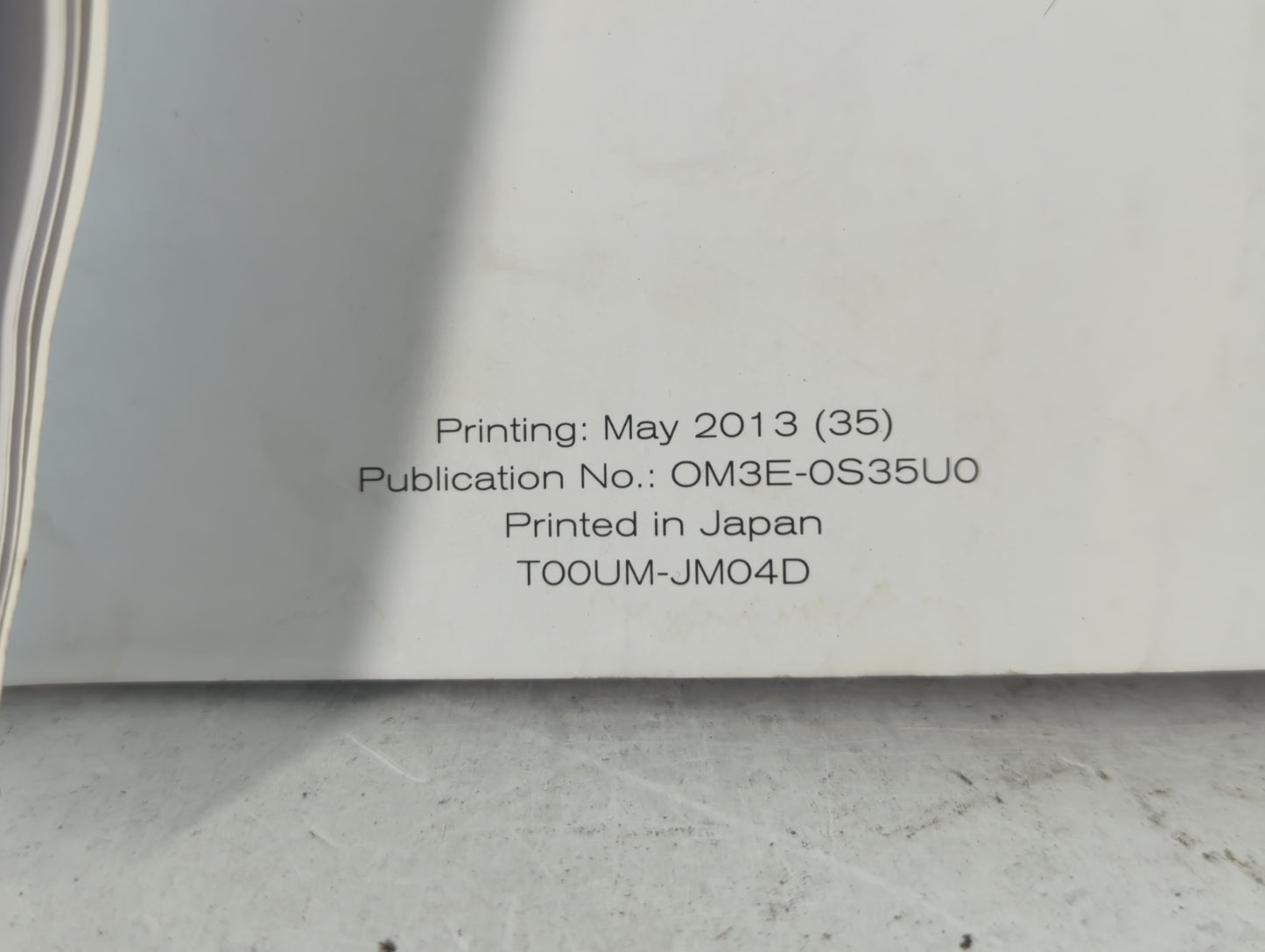 2013 Nissan Rogue Owners Manual Book Guide P/N:OM3E-OS35UO OEM Used Auto Parts - Oemusedautoparts1.com