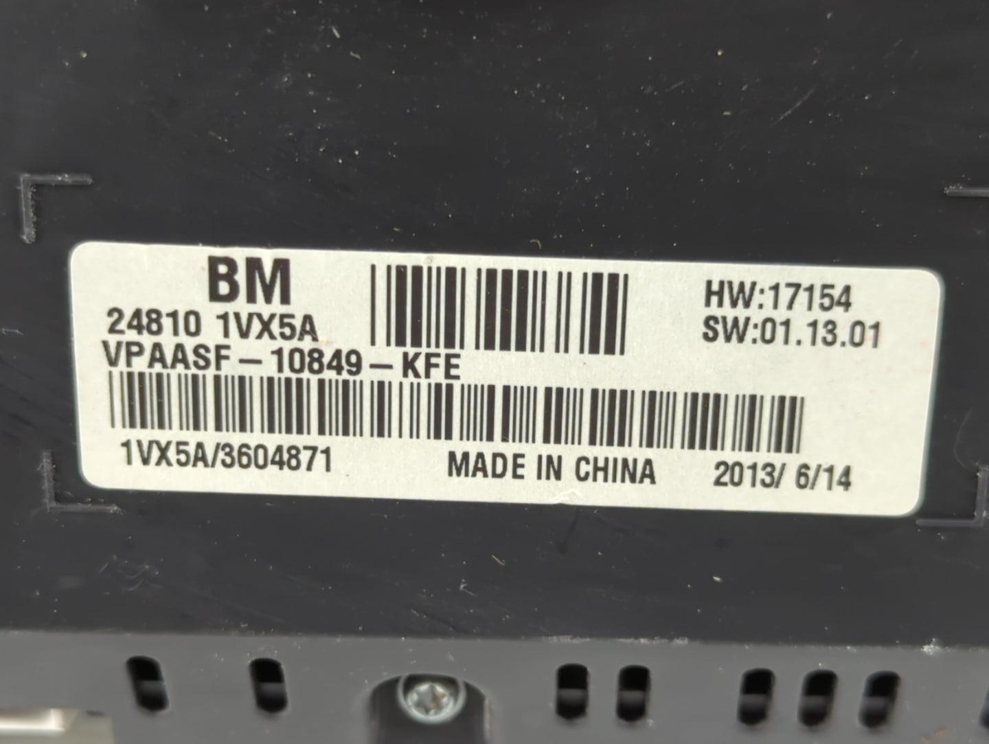 2012-2015 Nissan Rogue Instrument Cluster Speedometer Gauges P/N:24810 1VX5A Fits Fits 2012 2013 2014 2015 OEM Used Auto Par