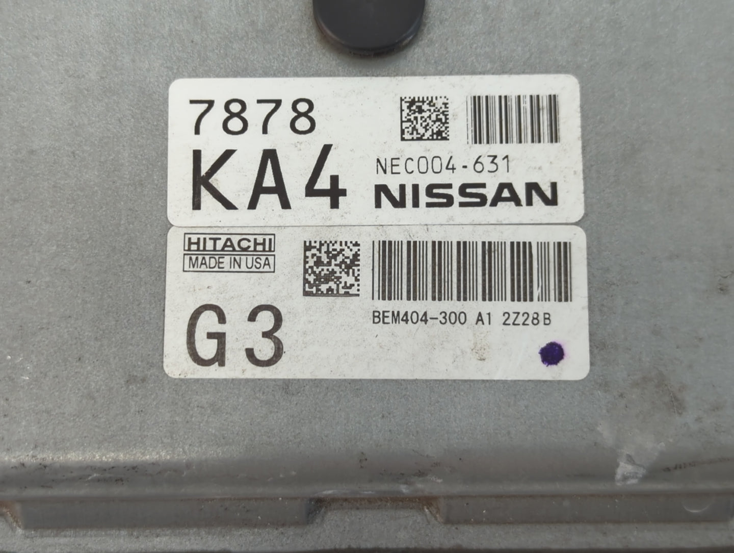 2013-2015 Nissan Sentra PCM Engine Control Computer ECU ECM PCU OEM P/N:NEC004-631 Fits Fits 2013 2014 2015 OEM Used Auto Pa
