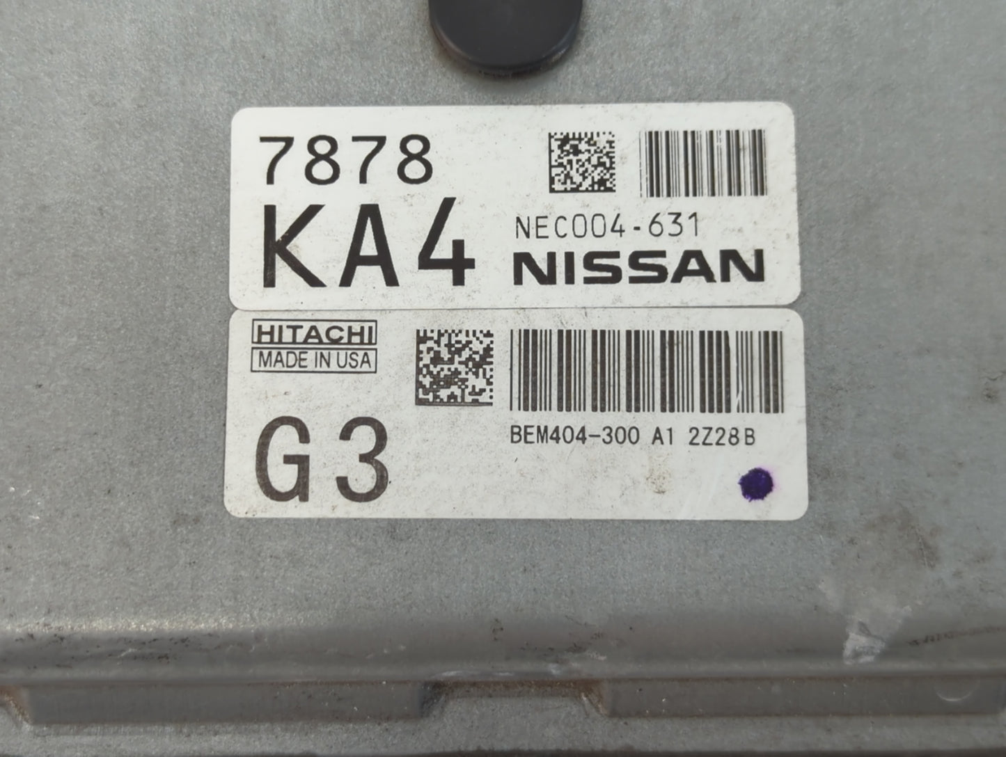 2013-2015 Nissan Sentra PCM Engine Control Computer ECU ECM PCU OEM P/N:NEC004-631 Fits Fits 2013 2014 2015 OEM Used Auto Pa