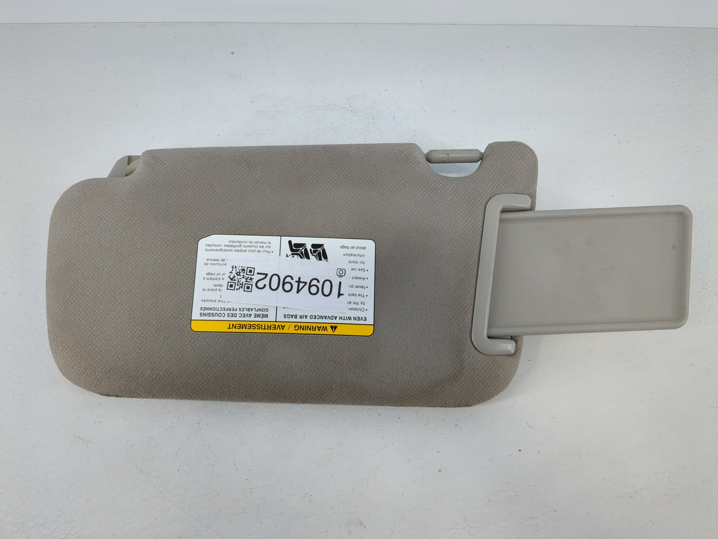 2013-2019 Nissan Sentra Sun Visor Shade Replacement Passenger Right Mirror Fits Fits 2012 2013 2014 2015 2016 2017 2018 2019
