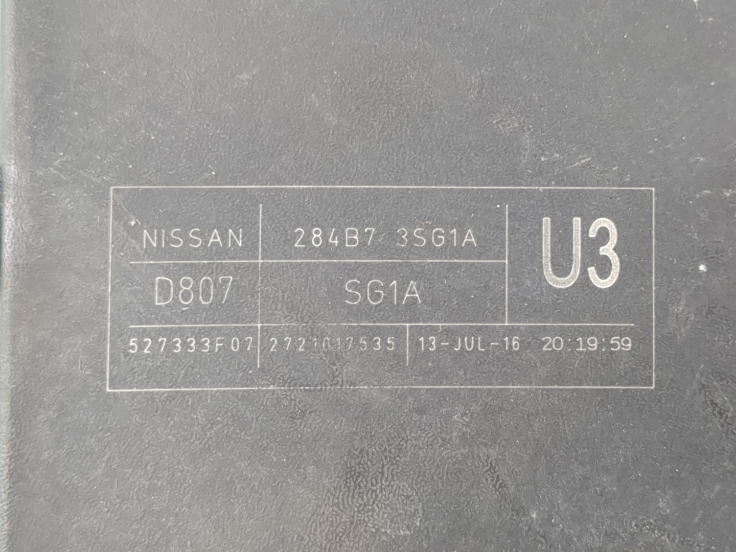 2013-2019 Nissan Sentra Fusebox Fuse Box Panel Relay Module P/N:284B7 3SG1A Fits Fits 2013 2014 2015 2016 2017 2018 2019 OEM