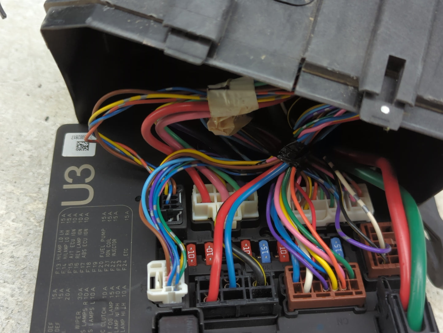 2013-2019 Nissan Sentra Fusebox Fuse Box Panel Relay Module Fits Fits 2013 2014 2015 2016 2017 2018 2019 OEM Used Auto Parts