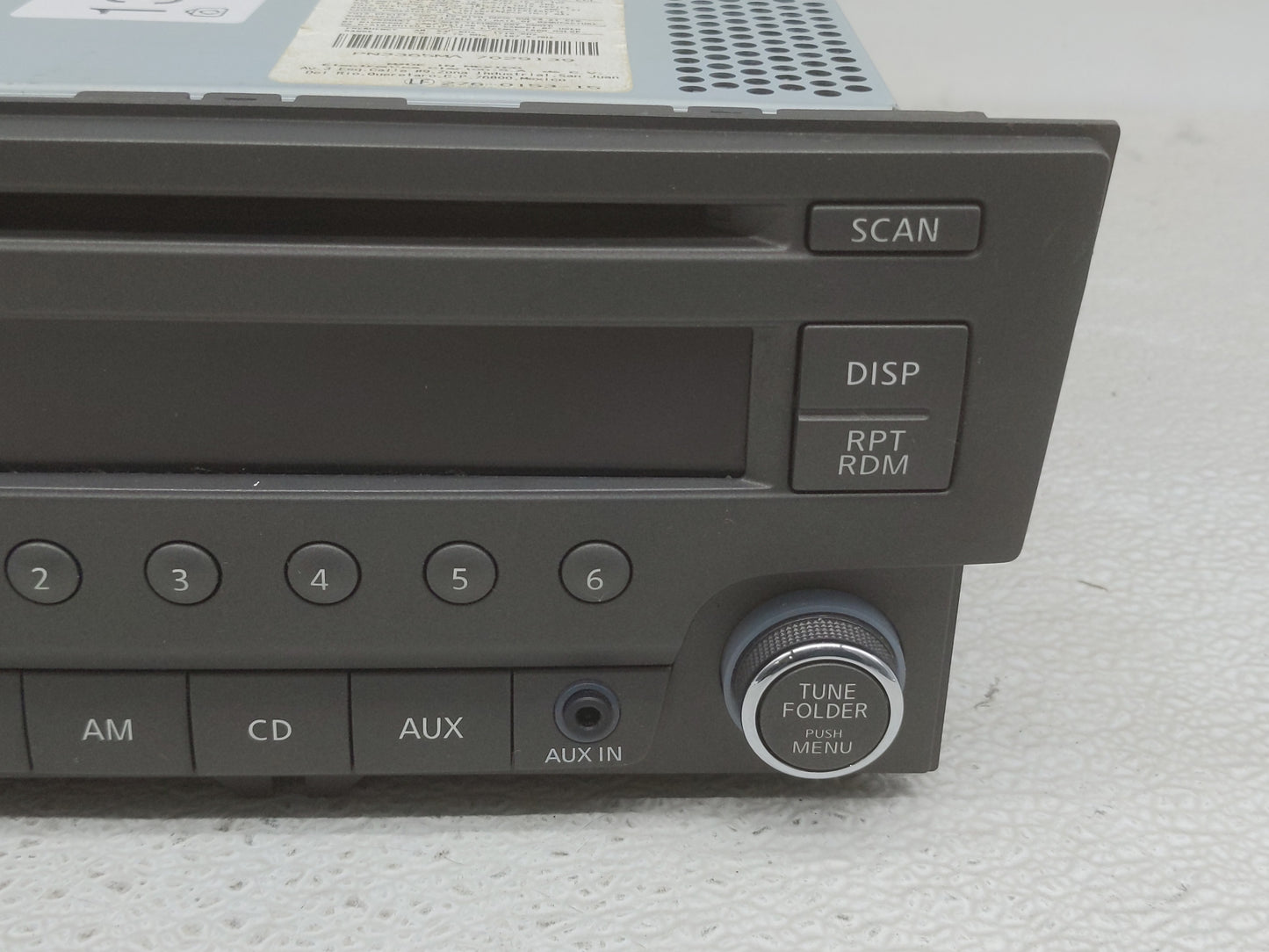 2013-2014 Nissan Sentra Radio AM FM Cd Player Receiver Replacement P/N:28185 3RA2A Fits Fits 2013 2014 OEM Used Auto Parts -