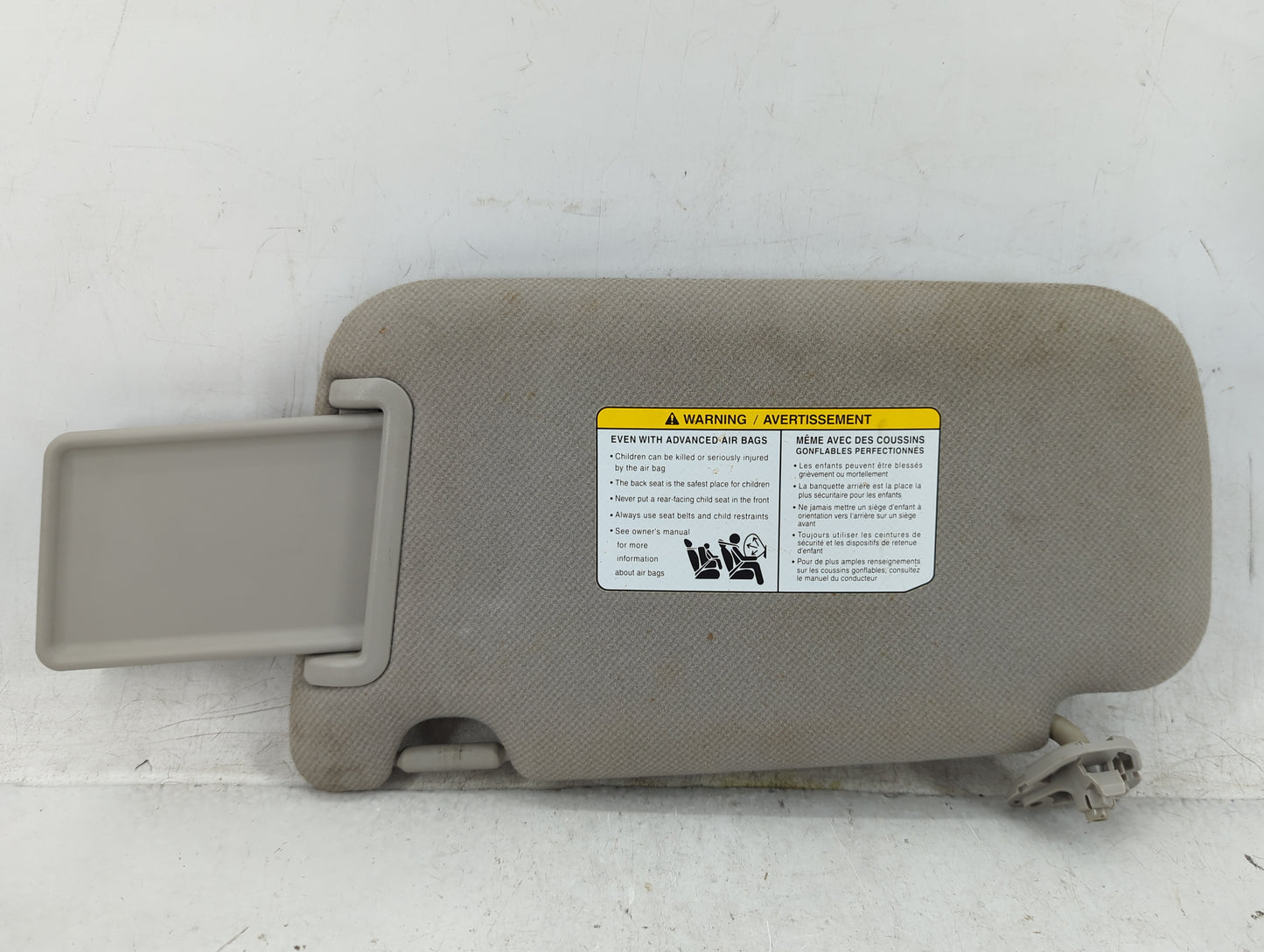 2013-2019 Nissan Sentra Sun Visor Shade Replacement Passenger Right Mirror Fits Fits 2012 2013 2014 2015 2016 2017 2018 2019