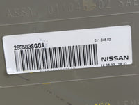 2013-2015 Nissan Sentra Tail Light Assembly Driver Left OEM P/N:265503SG0A Fits Fits 2013 2014 2015 OEM Used Auto Parts - Oe