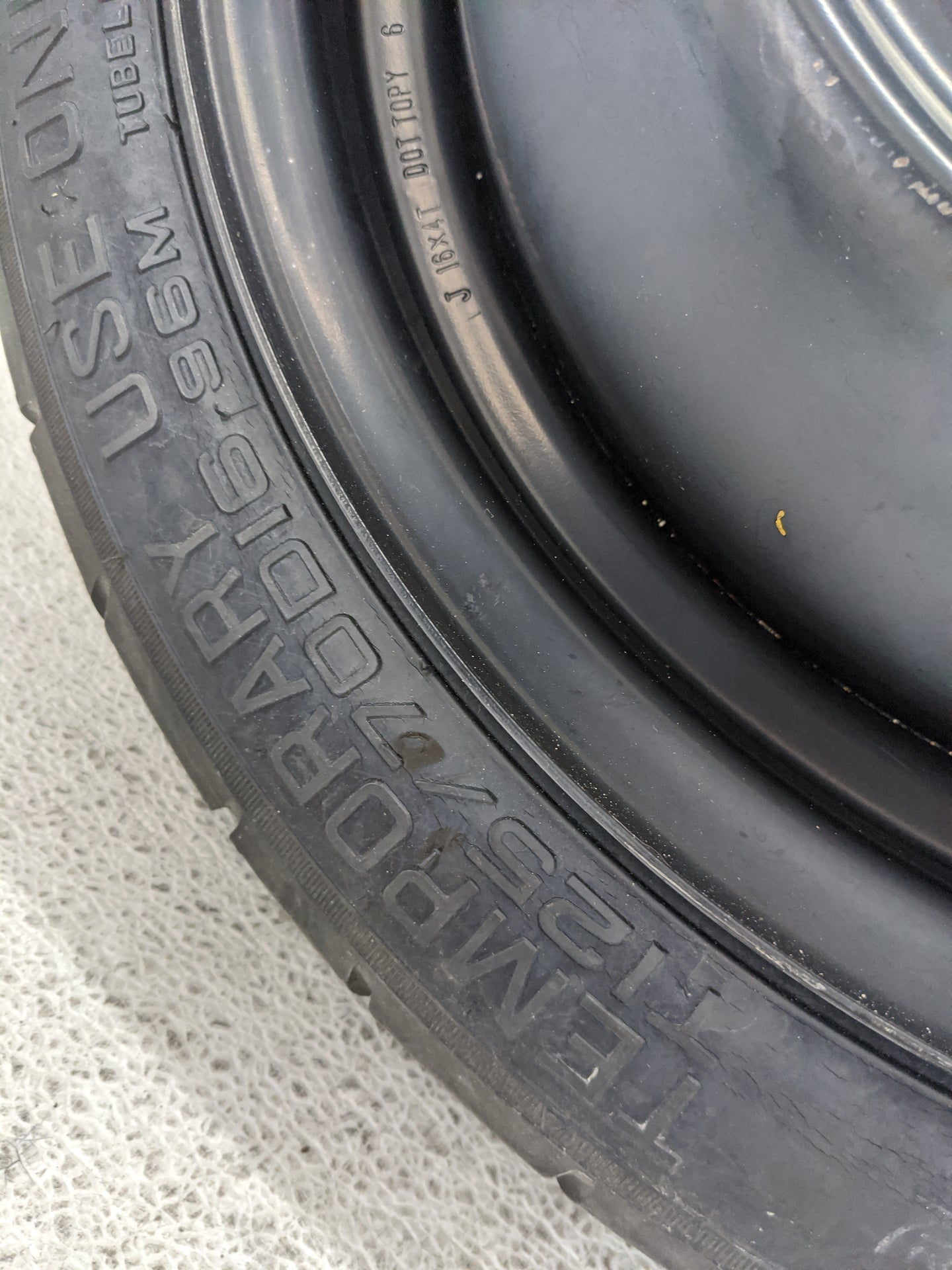 2013-2015 Nissan Sentra Spare Donut Tire Wheel Rim Oem - Oemusedautoparts1.com