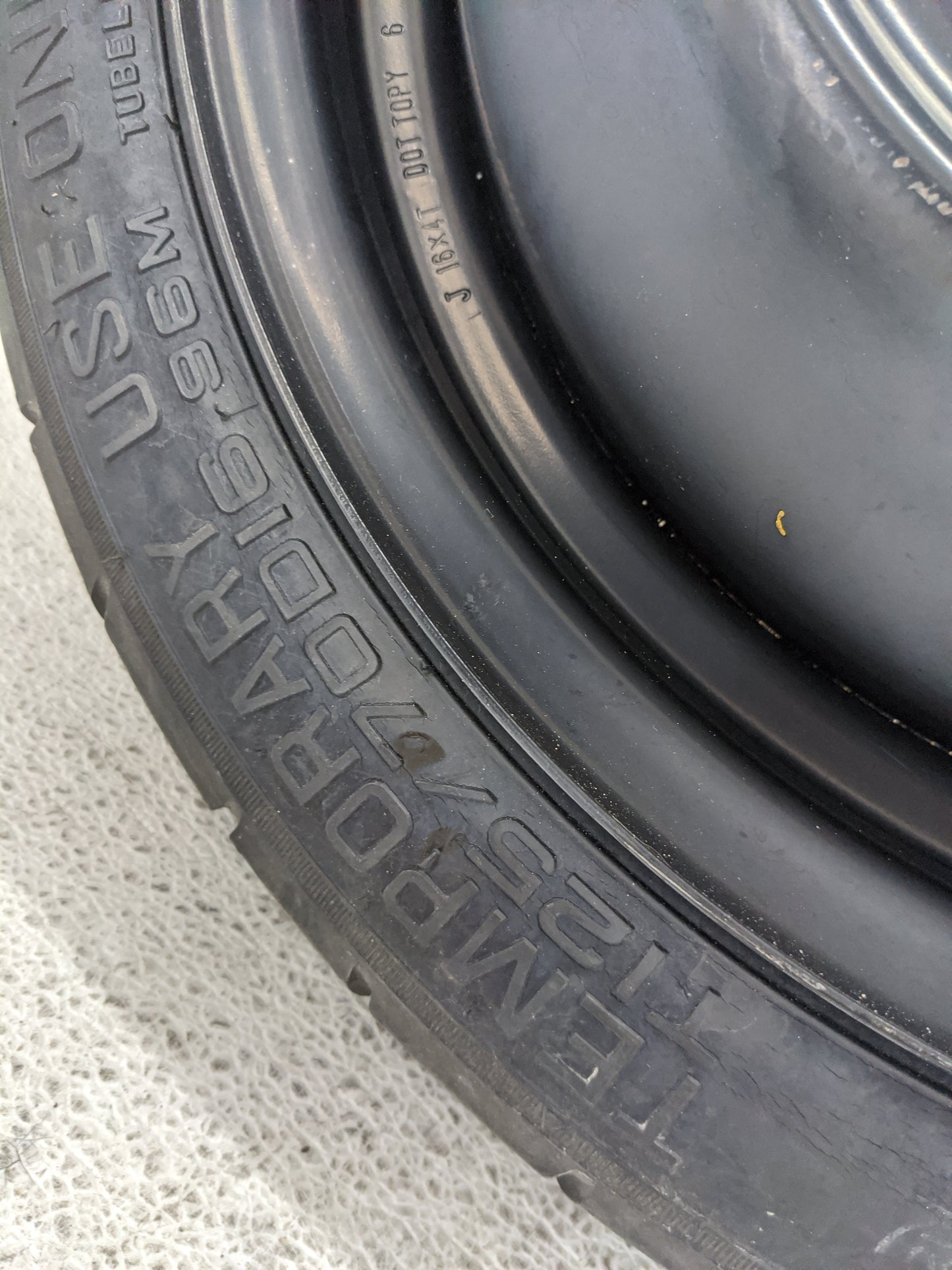 2013-2015 Nissan Sentra Spare Donut Tire Wheel Rim Oem - Oemusedautoparts1.com