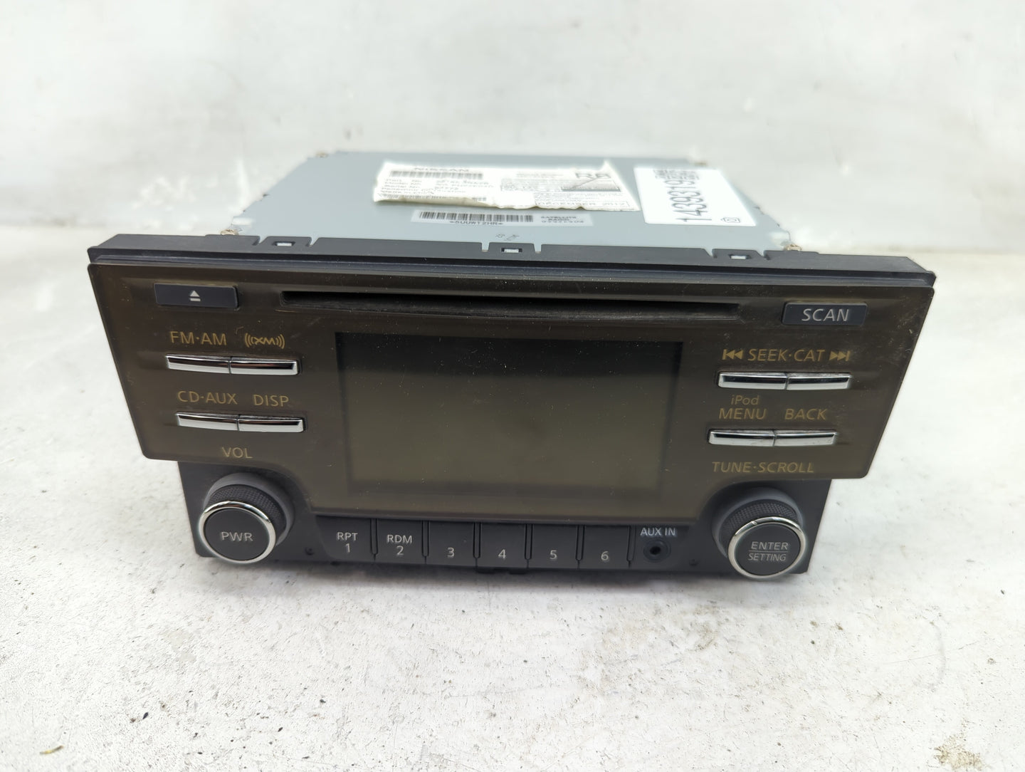 2013-2014 Nissan Sentra Radio AM FM Cd Player Receiver Replacement P/N:28185 3RA2B Fits Fits 2013 2014 OEM Used Auto Parts -