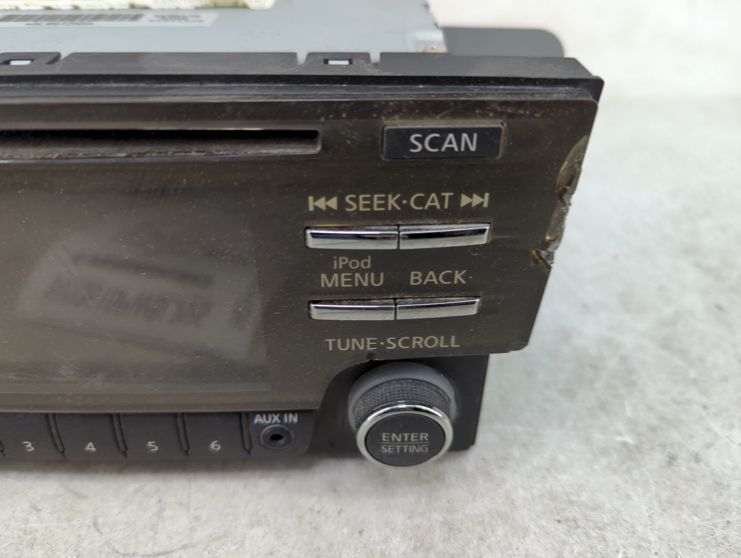 2013 Nissan Sentra Radio AM FM Cd Player Receiver Replacement P/N:28185 3RA2B CQ-FN22E04D Fits OEM Used Auto Parts - Oemused