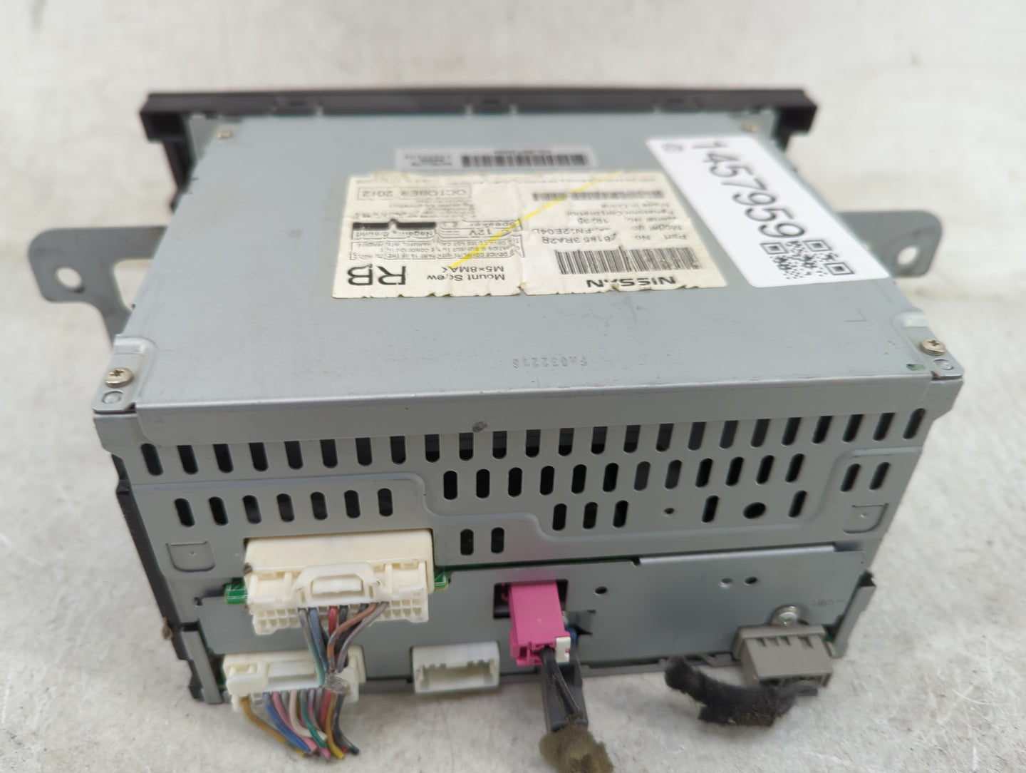 2013 Nissan Sentra Radio AM FM Cd Player Receiver Replacement P/N:28185 3RA2B CQ-FN22E04D Fits OEM Used Auto Parts - Oemused