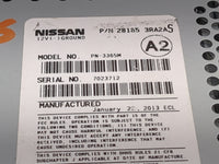 2013-2014 Nissan Sentra Radio AM FM Cd Player Receiver Replacement P/N:281853RA2A PN-3365M Fits Fits 2013 2014 OEM Used Auto