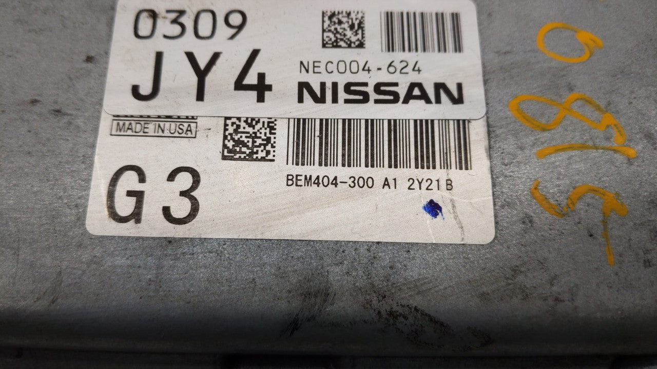 2013-2015 Nissan Sentra PCM Engine Control Computer ECU ECM PCU OEM P/N:BEM404-300 A1 NEC001-666 Fits Fits 2013 2014 2015 OE
