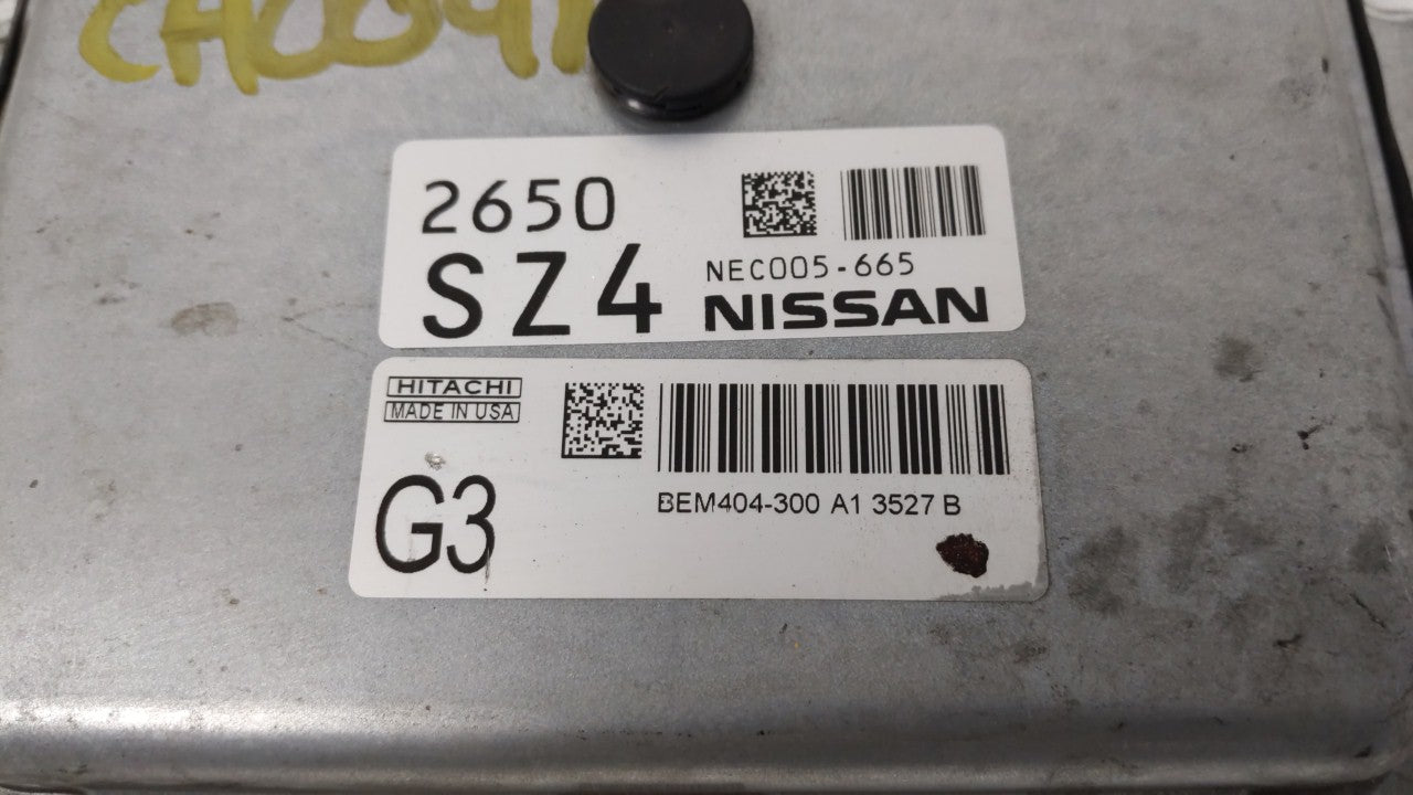 2013-2015 Nissan Sentra PCM Engine Control Computer ECU ECM PCU OEM P/N:BEM404-300 A1 NEC001-666 Fits Fits 2013 2014 2015 OE