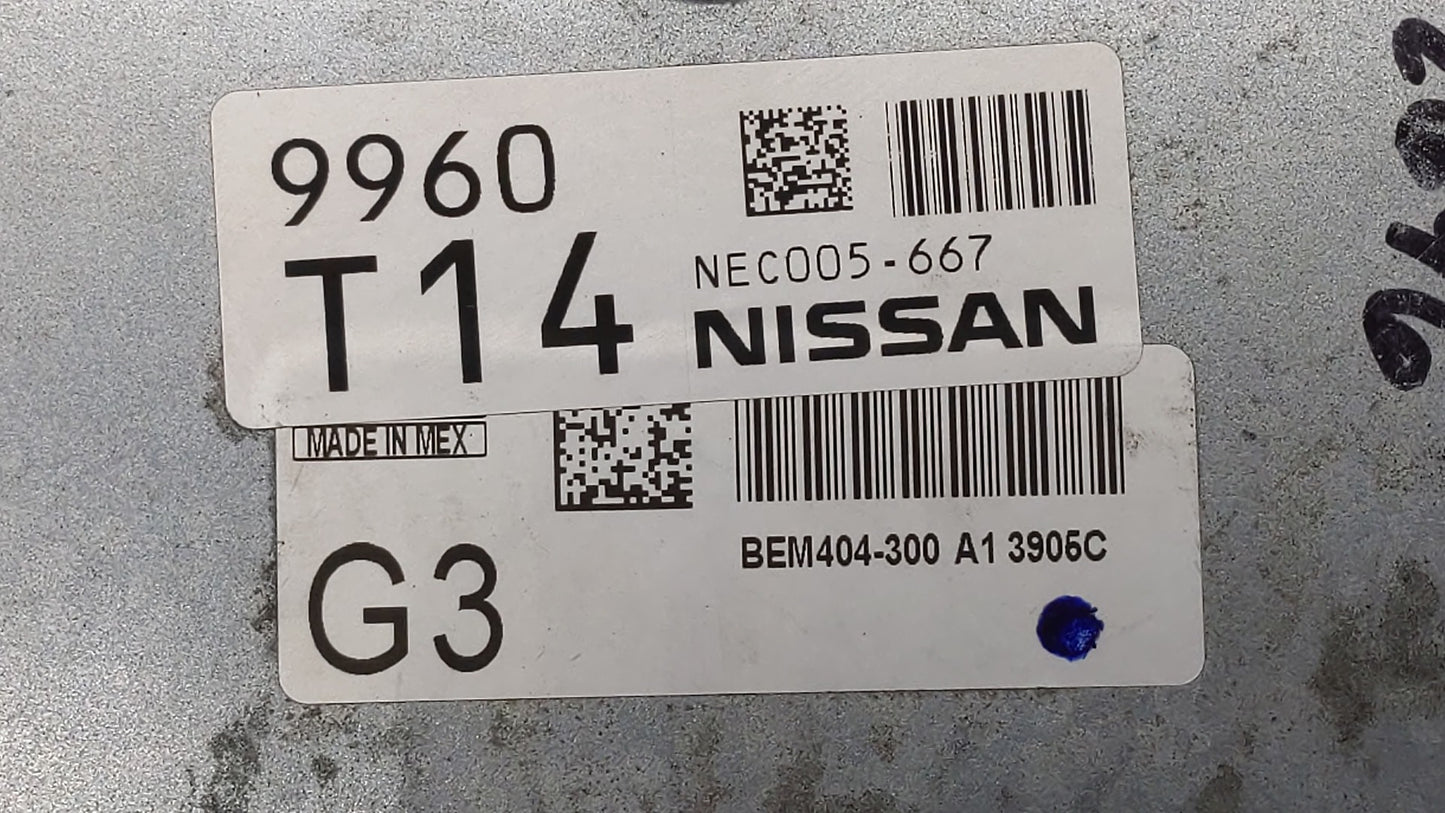 2013-2015 Nissan Sentra PCM Engine Control Computer ECU ECM PCU OEM P/N:BEM404-300 A1 NEC001-666 Fits Fits 2013 2014 2015 OE