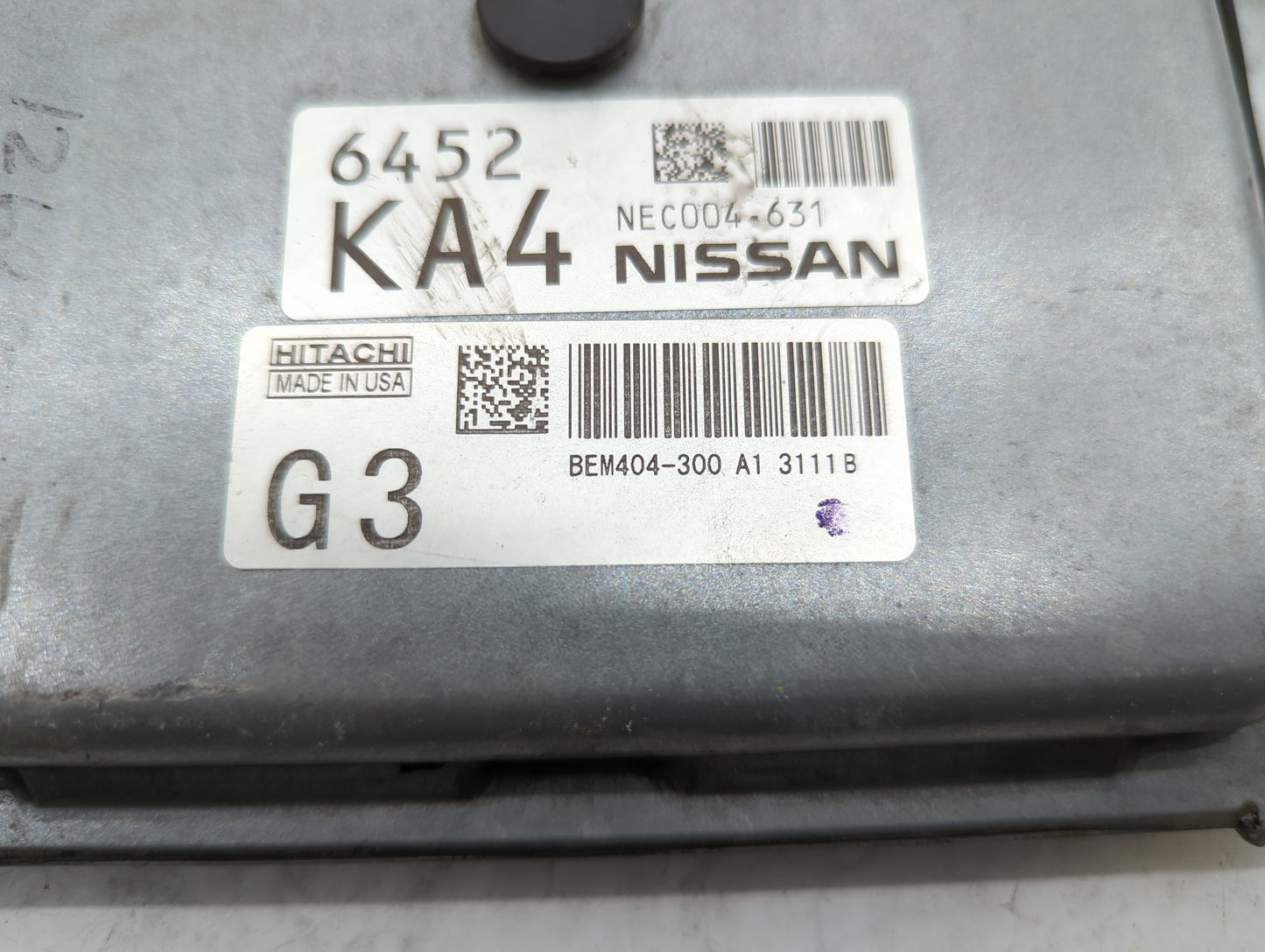 2013-2015 Nissan Sentra PCM Engine Control Computer ECU ECM PCU OEM P/N:BEM404-300 A1 NEC001-666 Fits Fits 2013 2014 2015 OE