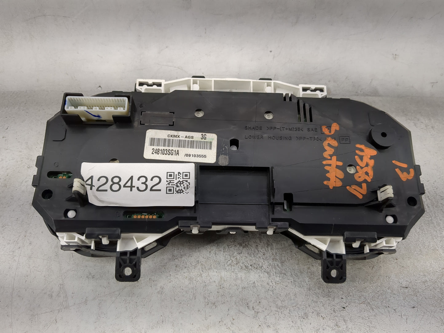 2013-2014 Nissan Sentra Instrument Cluster Speedometer Gauges P/N:248103SG1A CKMX-AGS Miles: Fits Fits 2013 2014 OEM Used Au
