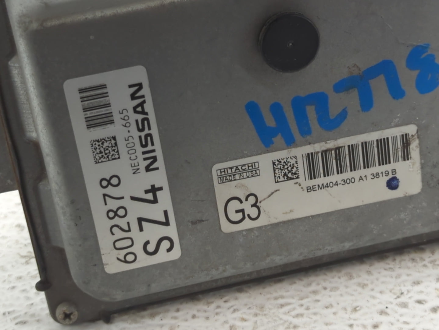2013-2015 Nissan Sentra PCM Engine Control Computer ECU ECM PCU OEM P/N:NEC007-682 NEC010-013, NEC013-031 Fits Fits 2013 201