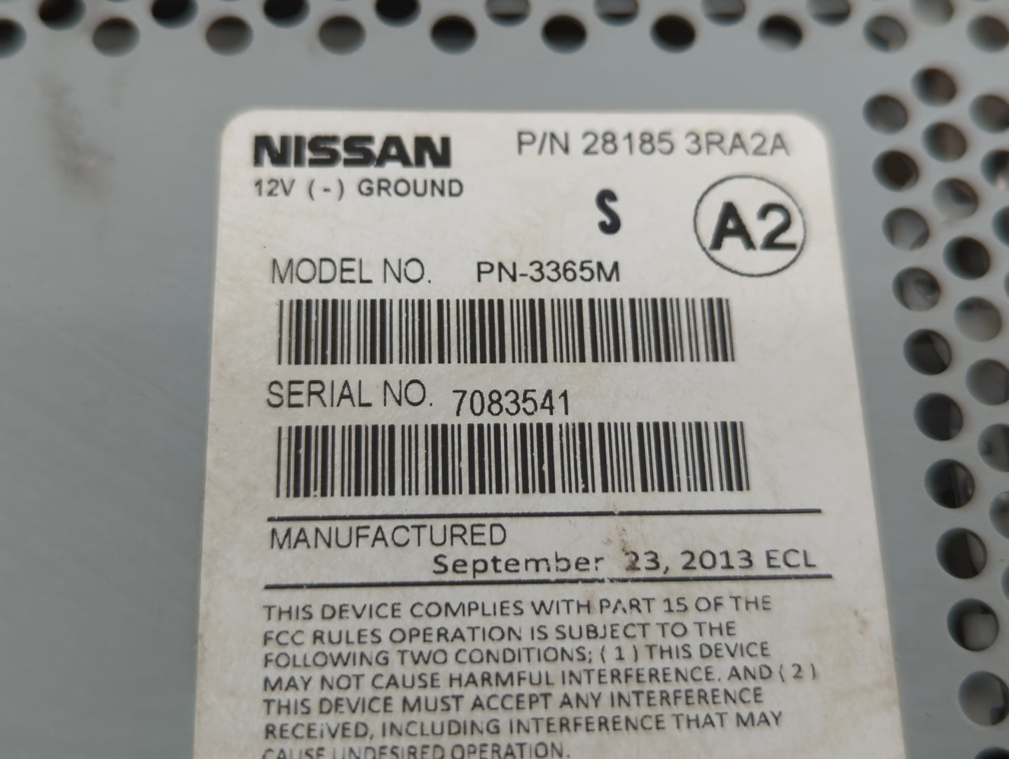 2013-2014 Nissan Sentra Am Fm Cd Player Radio Receiver - Oemusedautoparts1.com