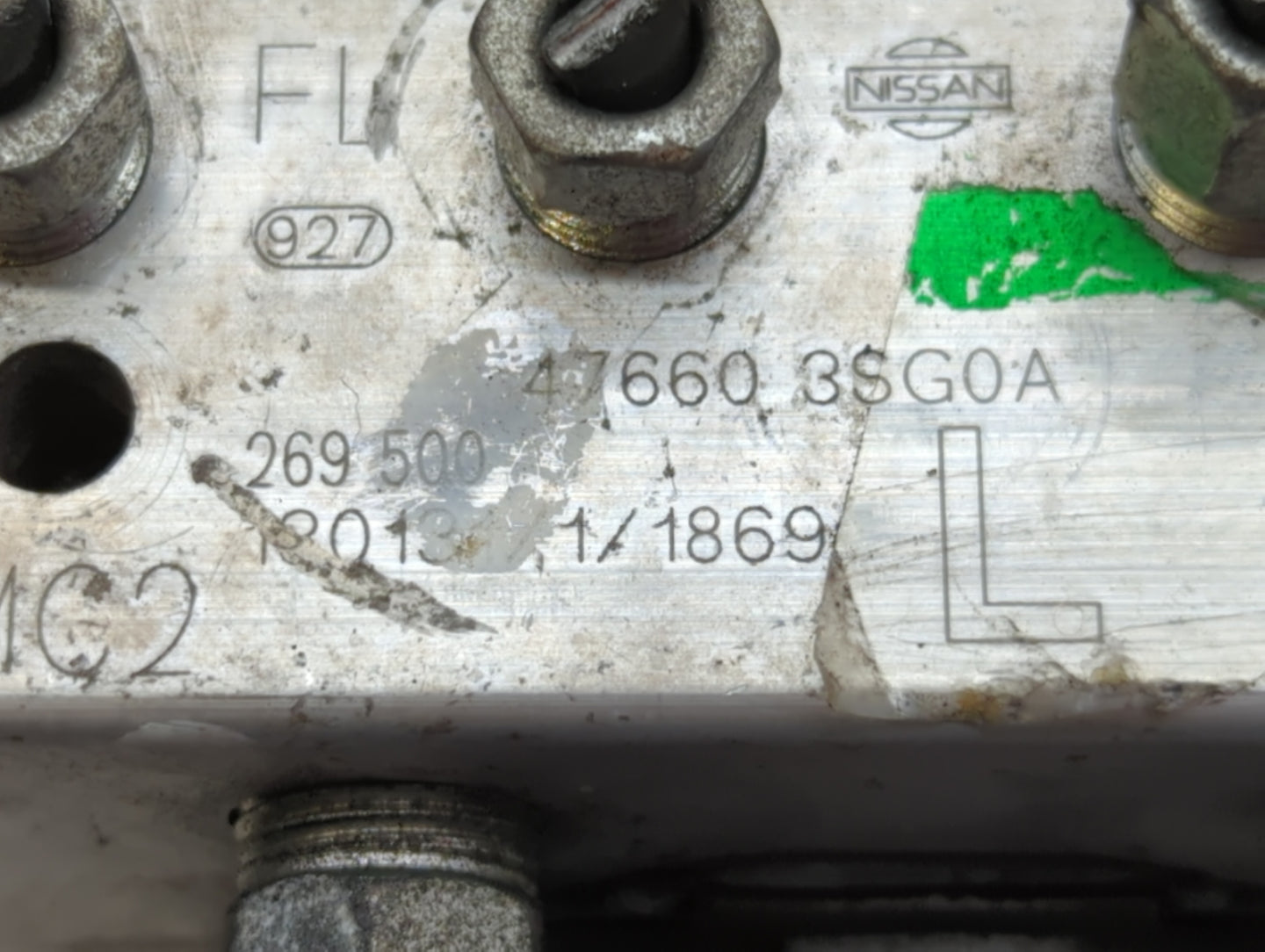2013-2014 Nissan Sentra ABS Pump Control Module Replacement P/N:47660 3SG0C 47660 3SG0A Fits Fits 2013 2014 OEM Used Auto Pa