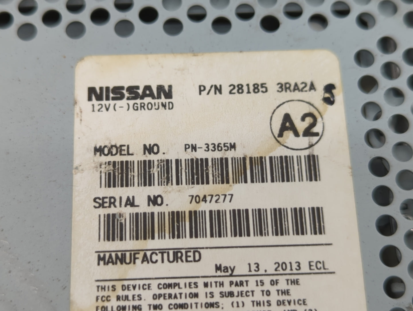 2013-2014 Nissan Sentra Am Fm Cd Player Radio Receiver - Oemusedautoparts1.com