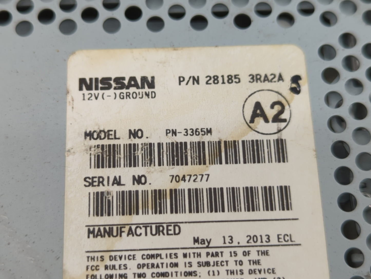 2013-2014 Nissan Sentra Am Fm Cd Player Radio Receiver - Oemusedautoparts1.com