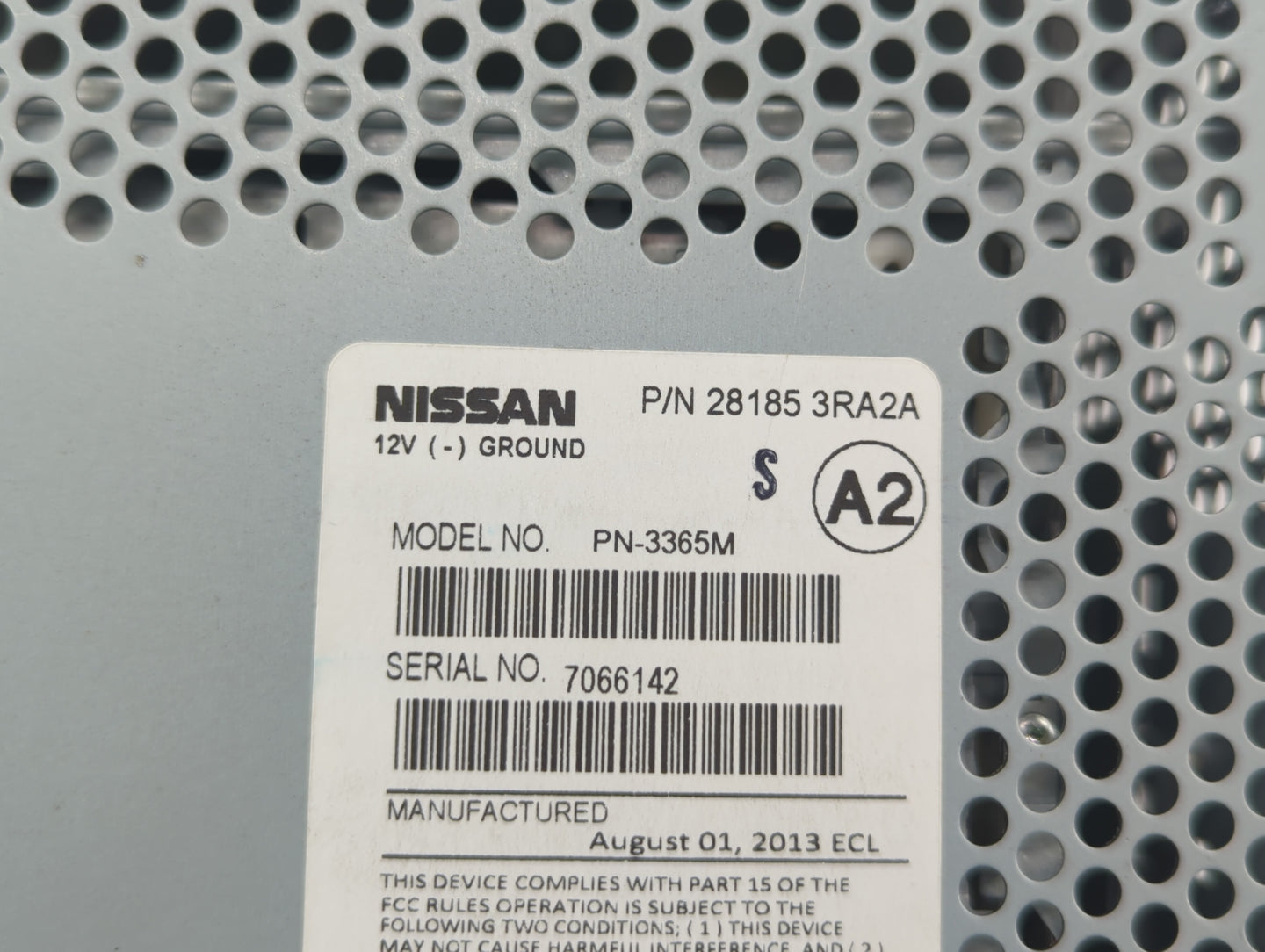 2013-2014 Nissan Sentra Am Fm Cd Player Radio Receiver - Oemusedautoparts1.com