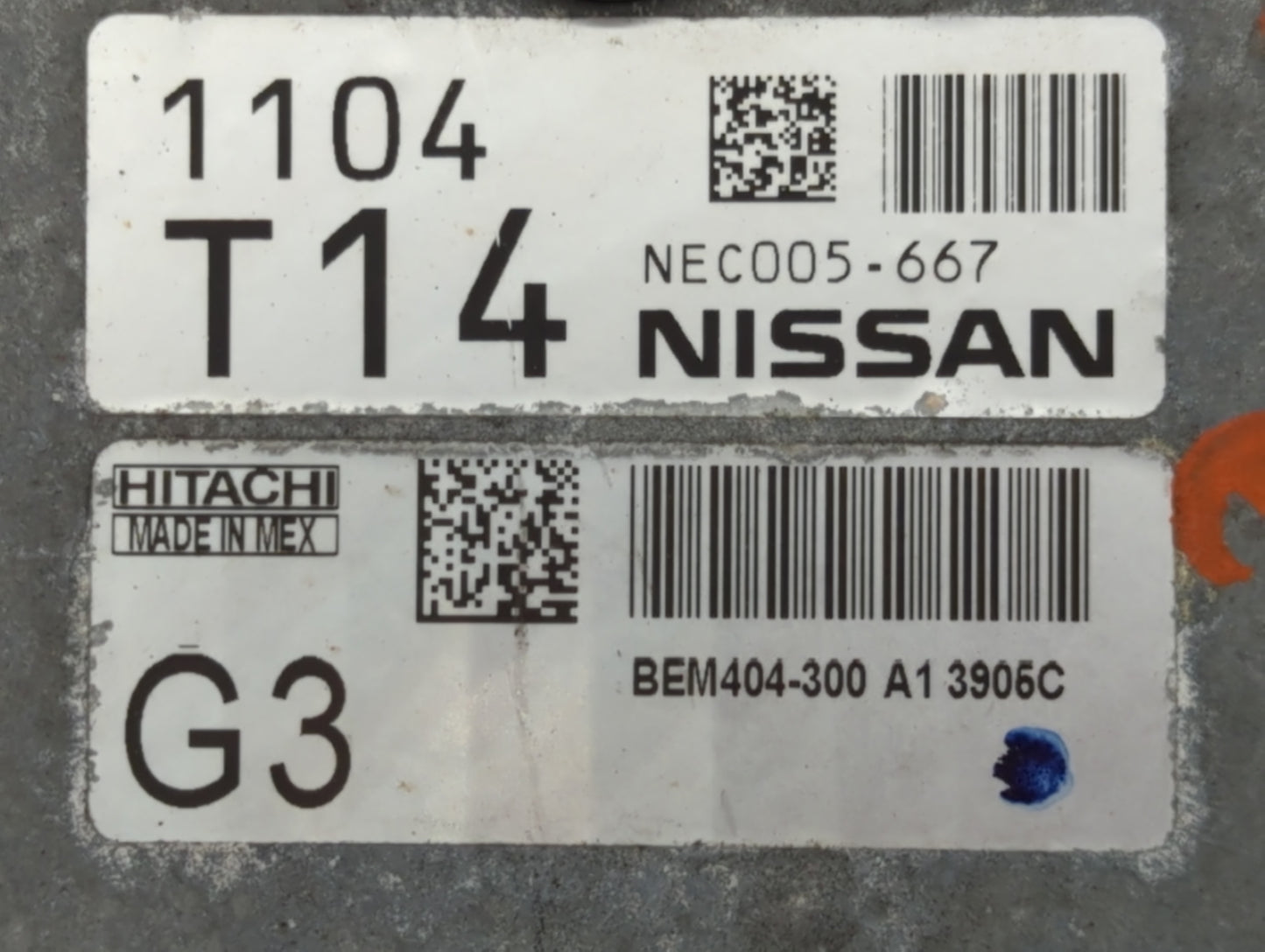 2013-2015 Nissan Sentra PCM Engine Control Computer ECU ECM PCU OEM P/N:NEC005-667 Fits Fits 2013 2014 2015 OEM Used Auto Pa