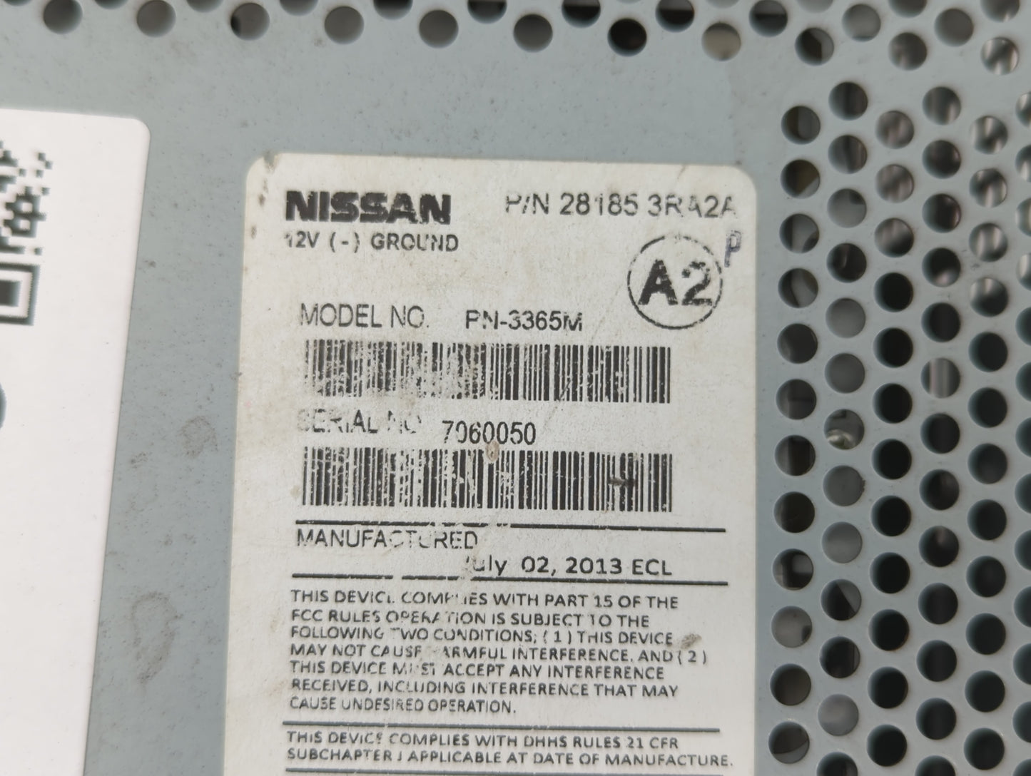 2013-2014 Nissan Sentra Am Fm Cd Player Radio Receiver - Oemusedautoparts1.com