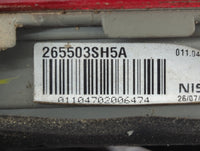 2013-2015 Nissan Sentra Tail Light Assembly Passenger Right OEM P/N:265503SH5A Fits Fits 2013 2014 2015 OEM Used Auto Parts 