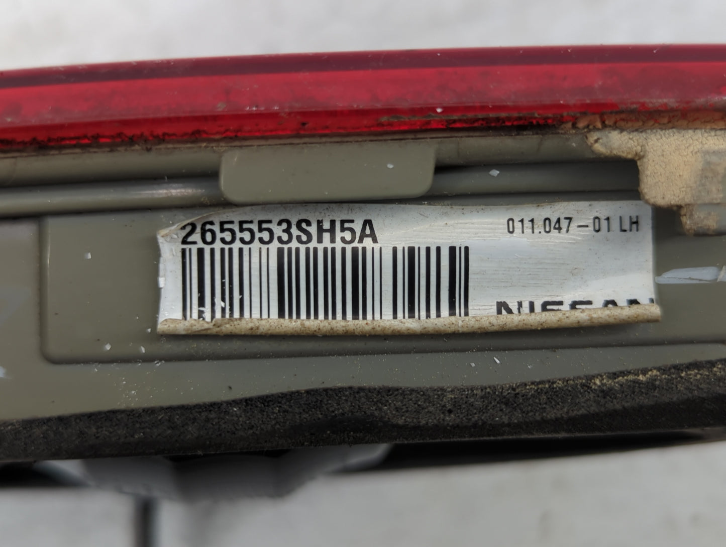 2013-2015 Nissan Sentra Tail Light Assembly Driver Left OEM P/N:265553SH5A Fits Fits 2013 2014 2015 OEM Used Auto Parts - Oe