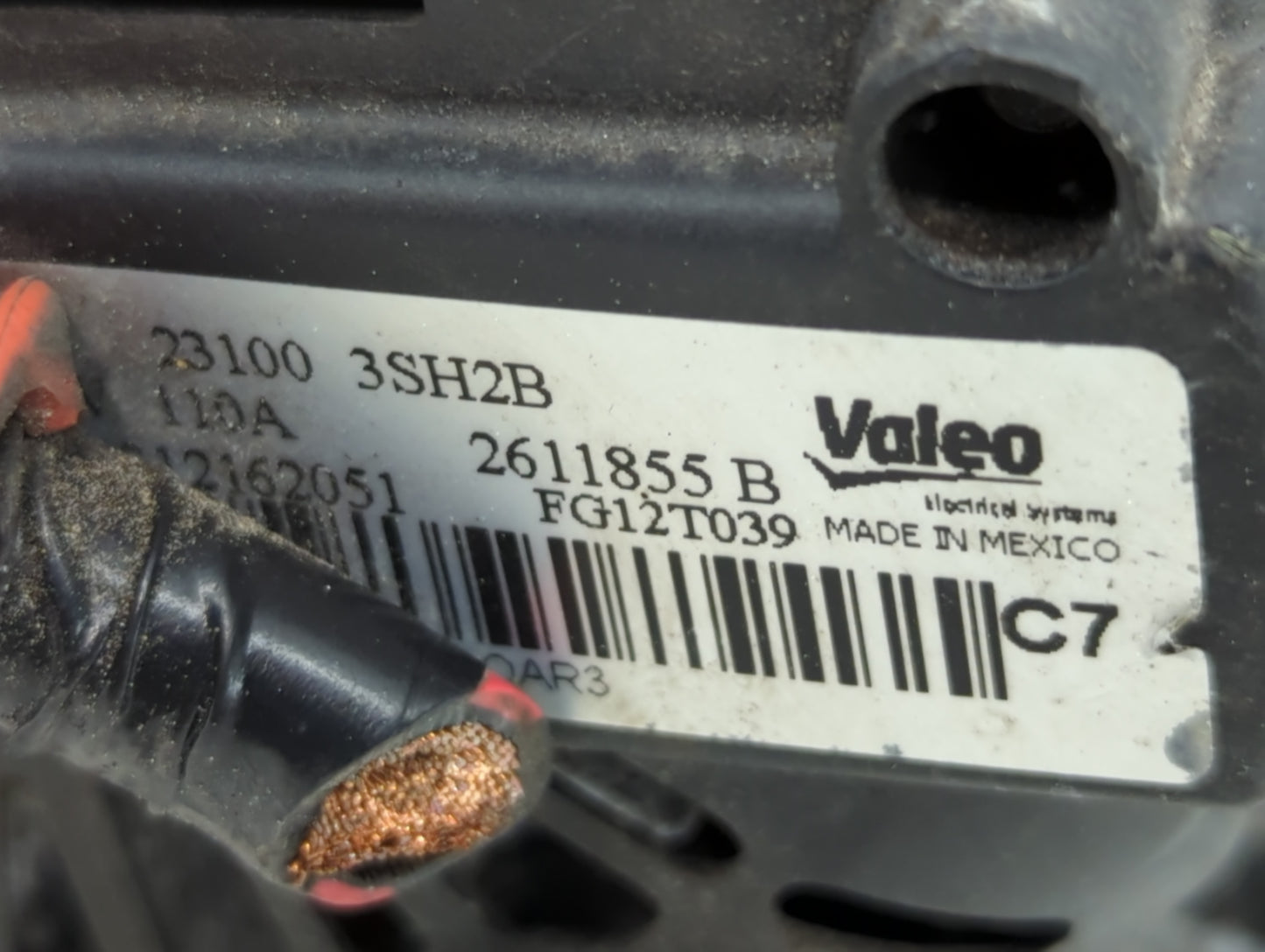 2013-2019 Nissan Sentra Alternator Replacement Generator Charging Assembly Engine OEM P/N:2611855 B 23100 3SH2B Fits OEM Use