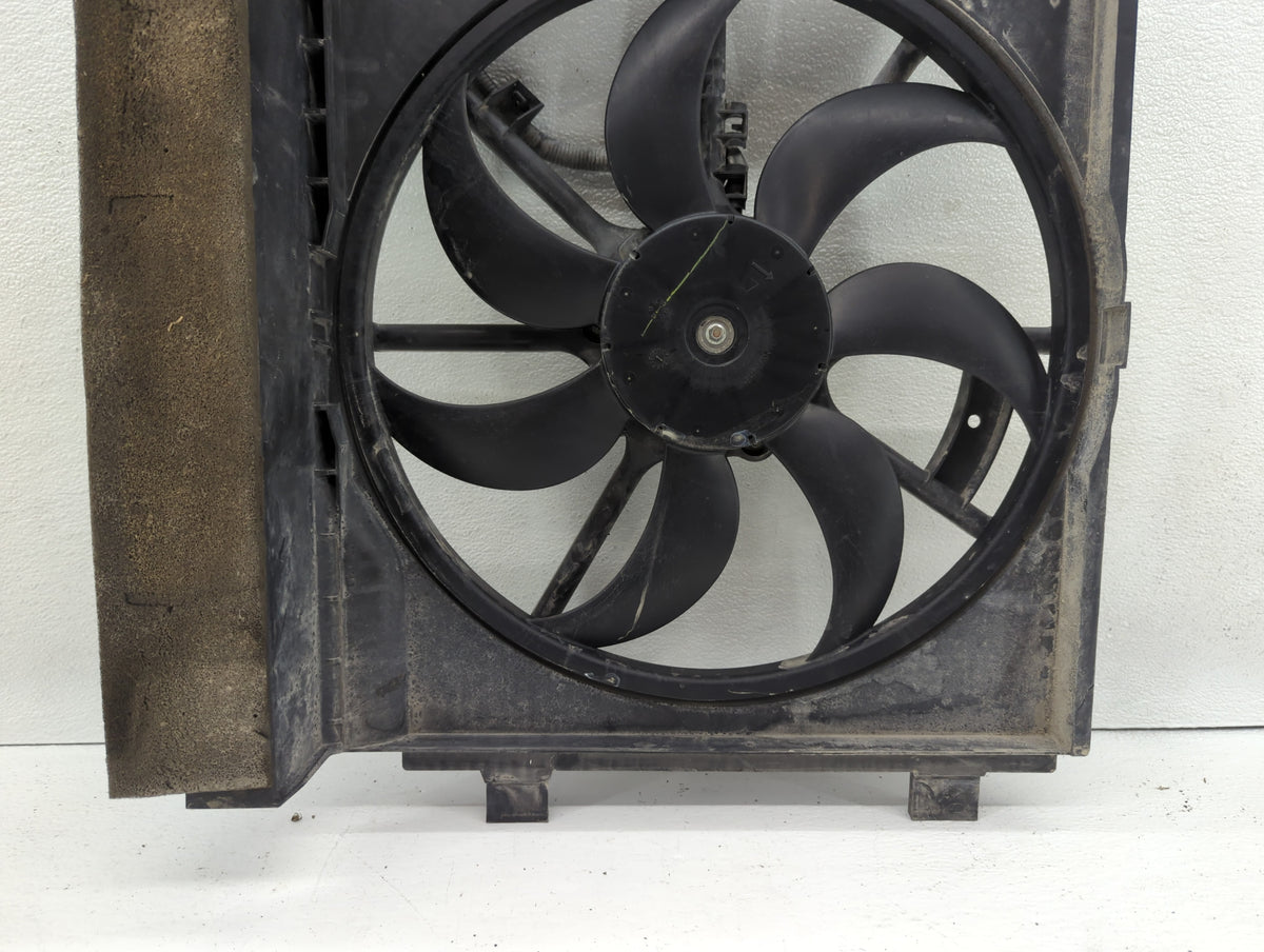2013-2014 Nissan Sentra Left Radiator Fan Motor Assembly Black - Oemusedautoparts1.com