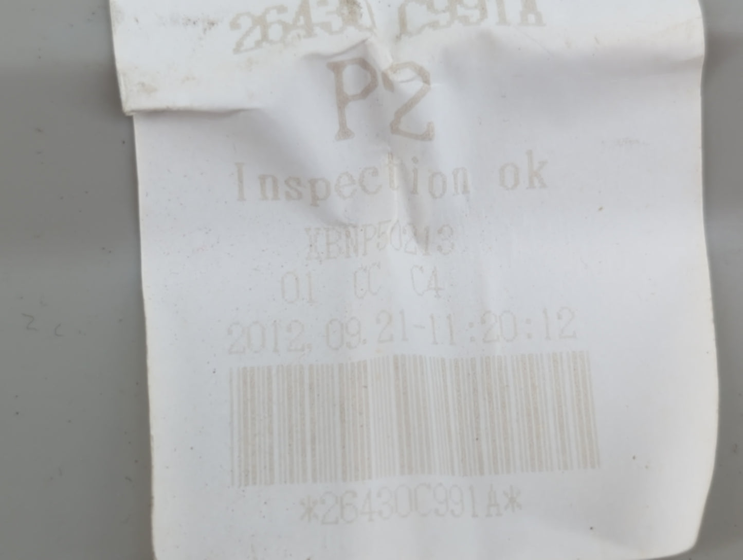 2013 Nissan Sentra Overhead Roof Console - Oemusedautoparts1.com