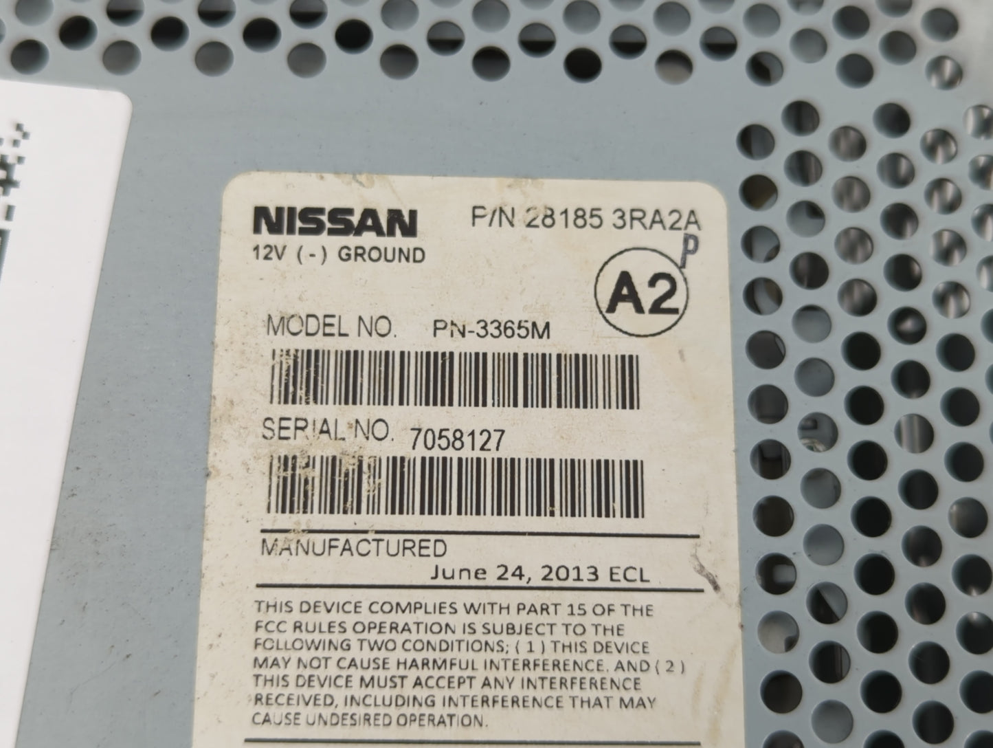 2013-2014 Nissan Sentra Am Fm Cd Player Radio Receiver - Oemusedautoparts1.com