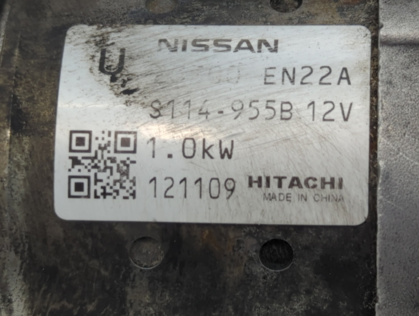 2013-2019 Nissan Sentra Car Starter Motor Solenoid OEM P/N:S114-955B 12V 23300 EN22B Fits OEM Used Auto Parts - Oemusedautop