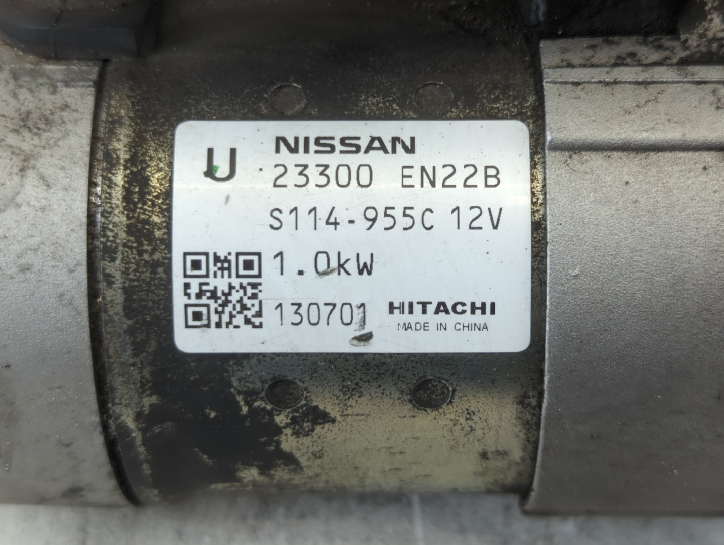 2013-2019 Nissan Sentra Car Starter Motor Solenoid OEM P/N:S114-955C 12V 23300 EN22B Fits OEM Used Auto Parts - Oemusedautop