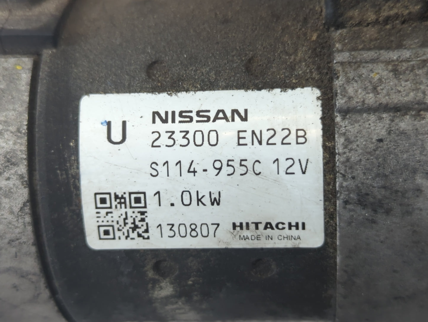 2013 Nissan Sentra Car Starter Motor Solenoid OEM P/N:130807 S114-955C 12V, 23300-EN22B Fits OEM Used Auto Parts - Oemusedau