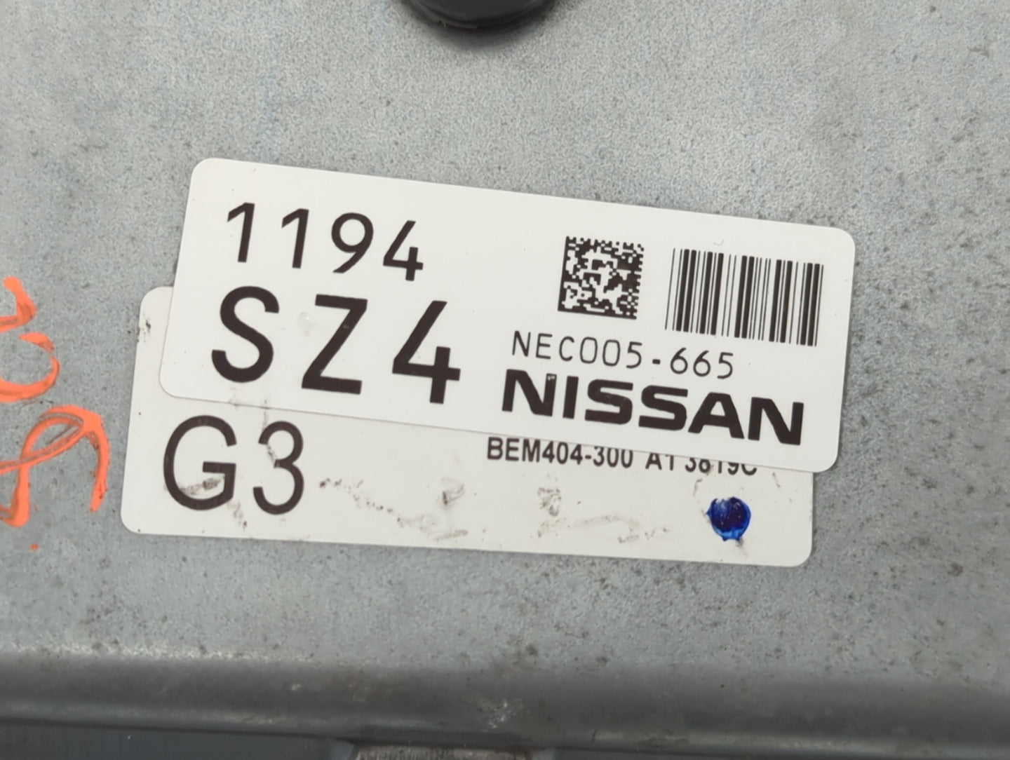 2013-2015 Nissan Sentra PCM Engine Control Computer ECU ECM PCU OEM P/N:1194 SZ4 NEC005-665 Fits Fits 2013 2014 2015 OEM Use
