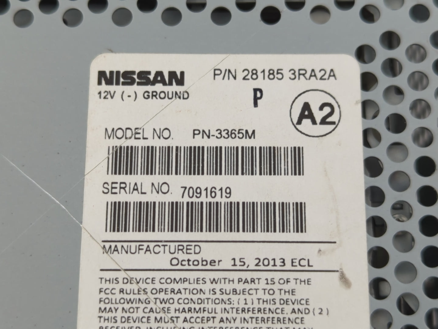 2013-2014 Nissan Sentra Am Fm Cd Player Radio Receiver - Oemusedautoparts1.com