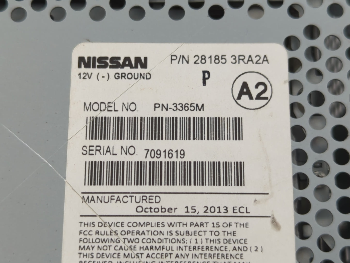 2013-2014 Nissan Sentra Am Fm Cd Player Radio Receiver - Oemusedautoparts1.com