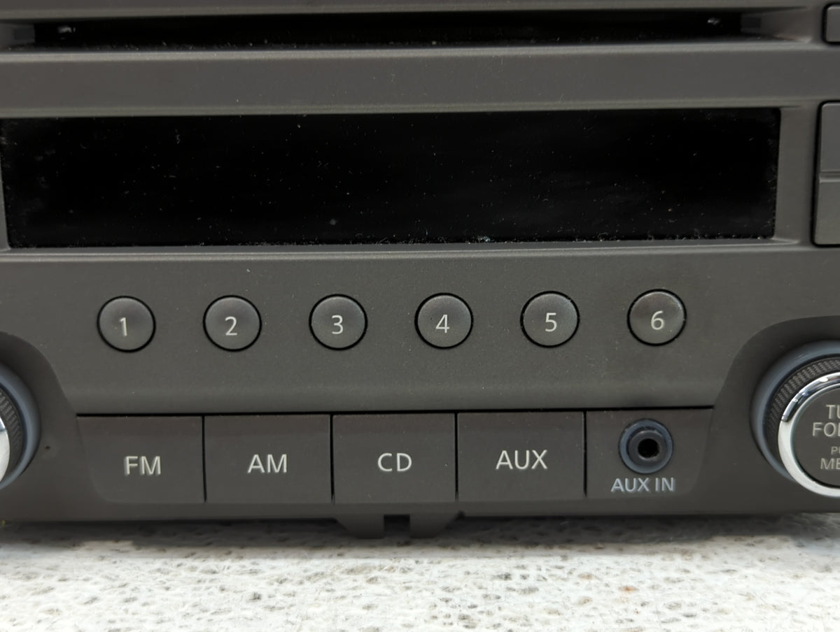 2013-2013 Nissan Sentra Am Fm Cd Player Radio Receiver 744301 - Oemusedautoparts1.com