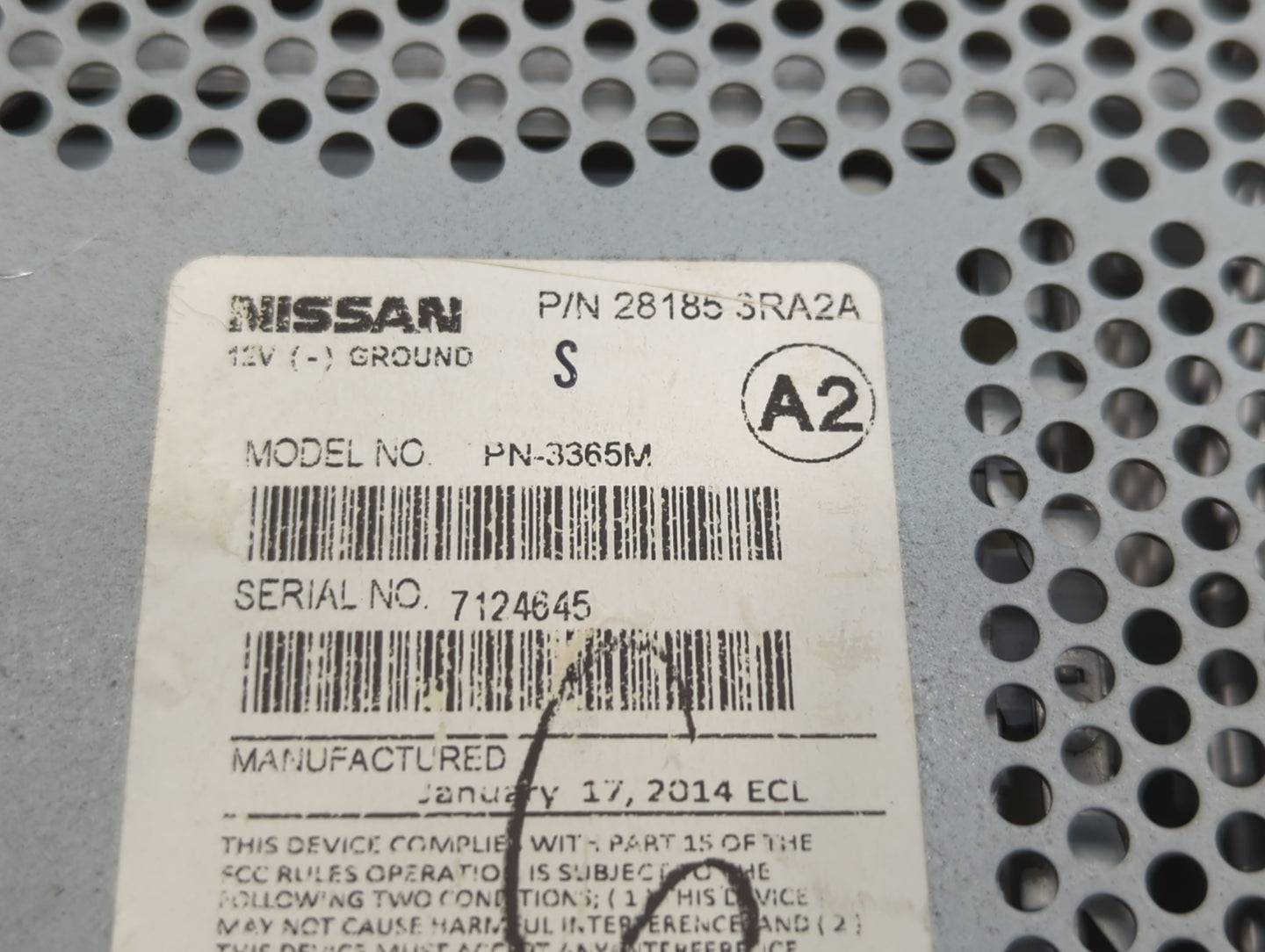 2013-2013 Nissan Sentra Am Fm Cd Player Radio Receiver - Oemusedautoparts1.com