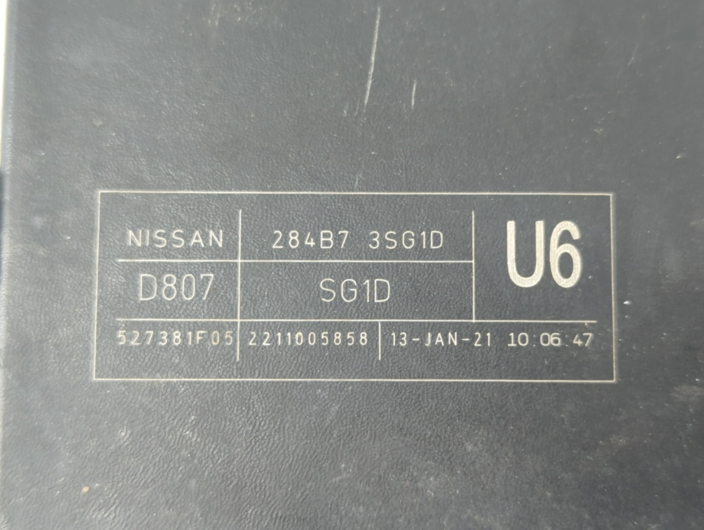 2013-2019 Nissan Sentra Fusebox Fuse Box Panel Relay Module P/N:284B7 3SG1D Fits Fits 2013 2014 2015 2016 2017 2018 2019 OEM