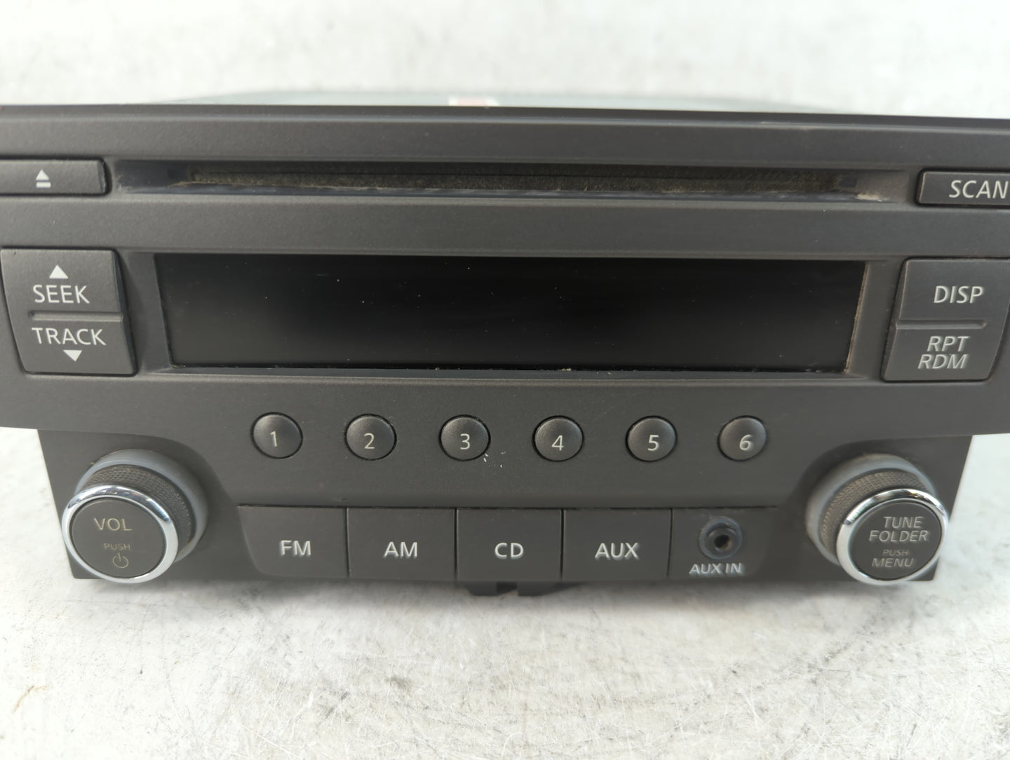 2013 Nissan Sentra Radio AM FM Cd Player Receiver Replacement P/N:259153SG0D 7 612 051 043 Fits Fits 2014 OEM Used Auto Part