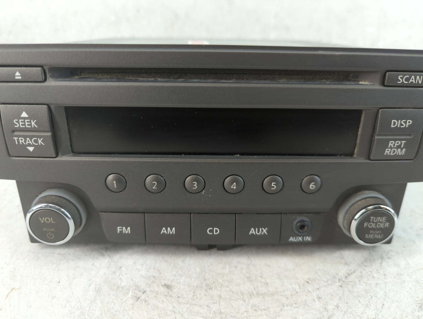2013 Nissan Sentra Radio AM FM Cd Player Receiver Replacement P/N:259153SG0D 7 612 051 043 Fits Fits 2014 OEM Used Auto Part