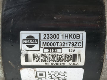 2012-2019 Nissan Versa Car Starter Motor Solenoid OEM P/N:23300 1HK0B Fits Fits 2012 2013 2014 2015 2016 2017 2018 2019 OEM Used Auto Parts