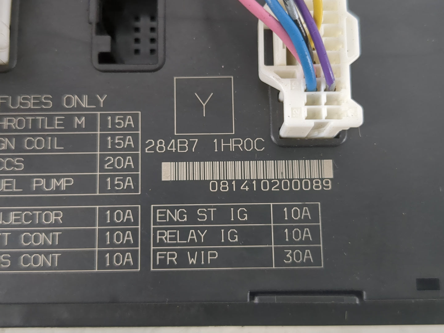2013-2019 Nissan Versa Fusebox Fuse Box Panel Relay Module P/N:284B7 1HR0C Fits Fits 2013 2014 2015 2016 2017 2018 2019 OEM 
