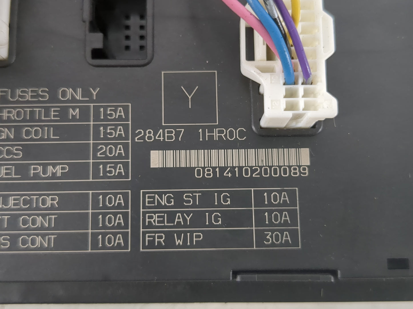 2013-2019 Nissan Versa Fusebox Fuse Box Panel Relay Module P/N:284B7 1HR0C Fits Fits 2013 2014 2015 2016 2017 2018 2019 OEM 