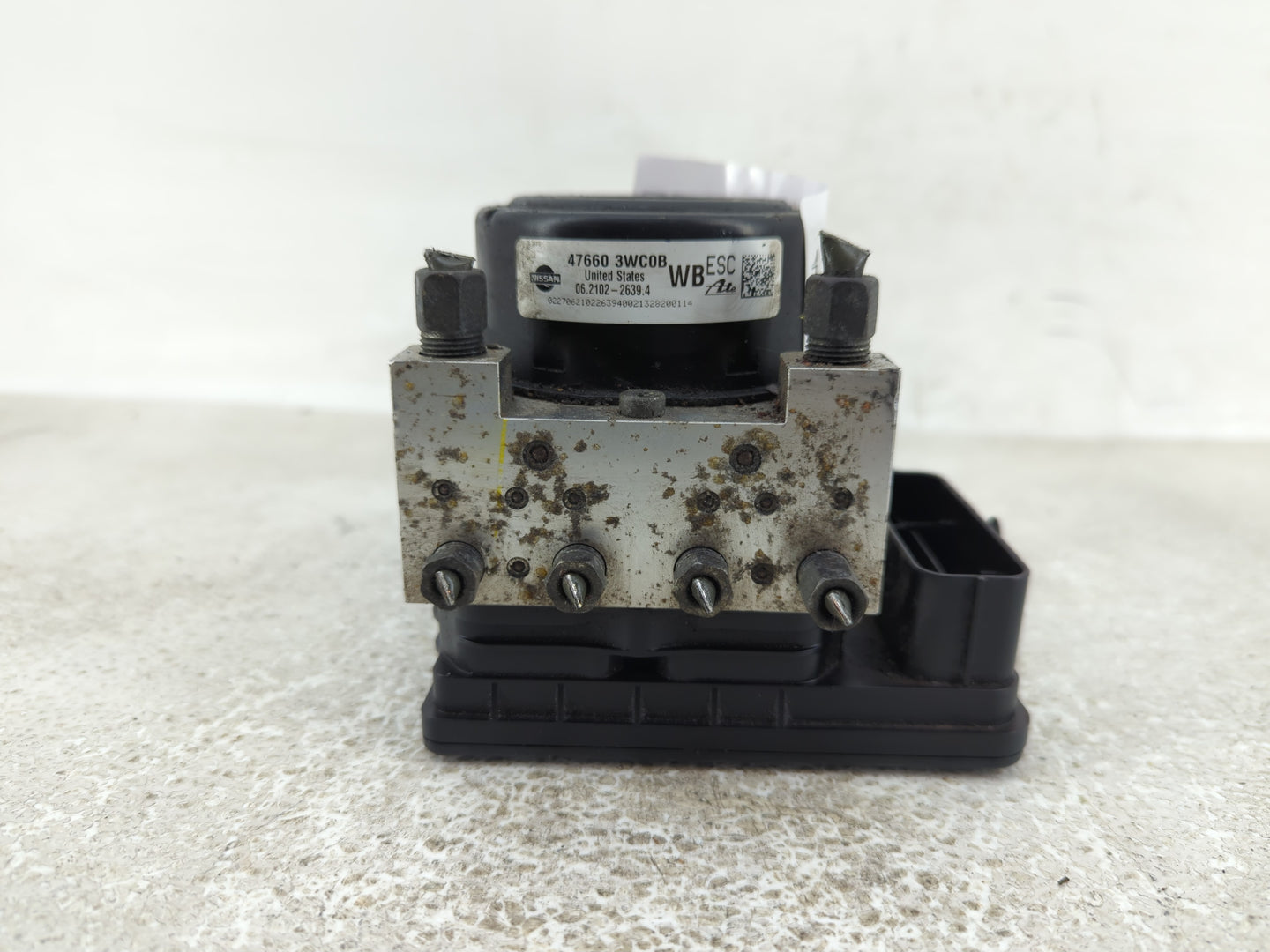 2013 Nissan Versa ABS Pump Control Module Replacement P/N:47660 3WC0B Fits OEM Used Auto Parts - Oemusedautoparts1.com